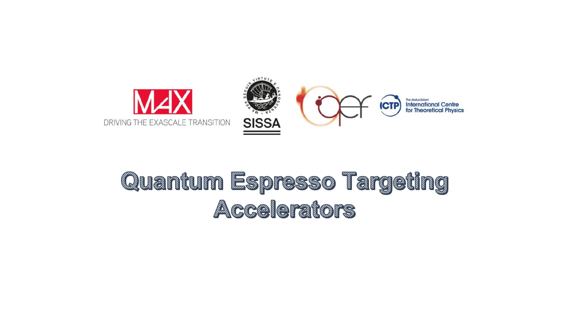 Quantum Espresso Targeting Accelerators Training