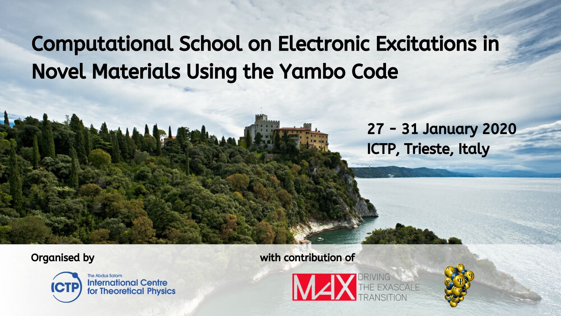 The Computational School on Electronic Excitations in Novel Materials Using the Yambo Code in Trieste