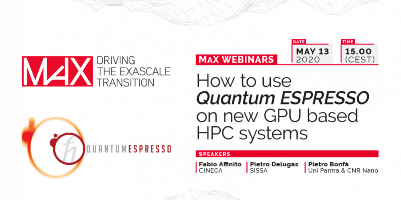 Qunatum ESPRESSO Webinar